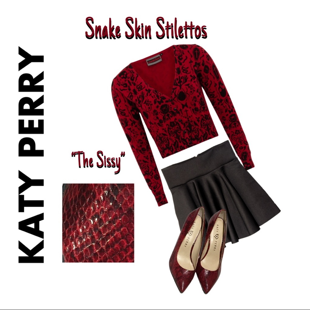 Katy Perry The Sissy Snake Skin Stiletto 9